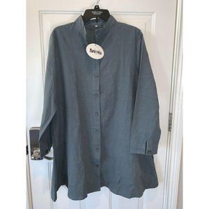 Mordenmiss Women's Swing Tunic Top XL NWT Gray/Gre
